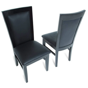 BBO Poker Tables Classic Dining Poker Chairs (Black/Mahogany)