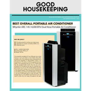 Whynter ECO-FRIENDLY 14000 BTU Dual Hose Portable Air Conditioner