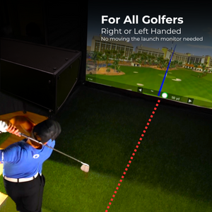 OptiShot Galaxy Golf Simulator Pro Bundle (Simulator + Mat + Projector + Enclosure)