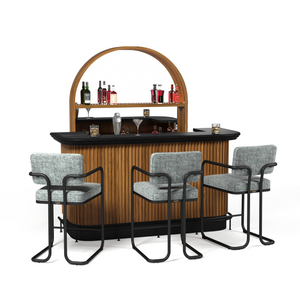 RAM Game Room Prohibition 84" Cocktail Bar Full Set