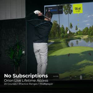 OptiShot Nova Golf Simulator Pro Bundle (Simulator + Mat + Projector + Enclosure)